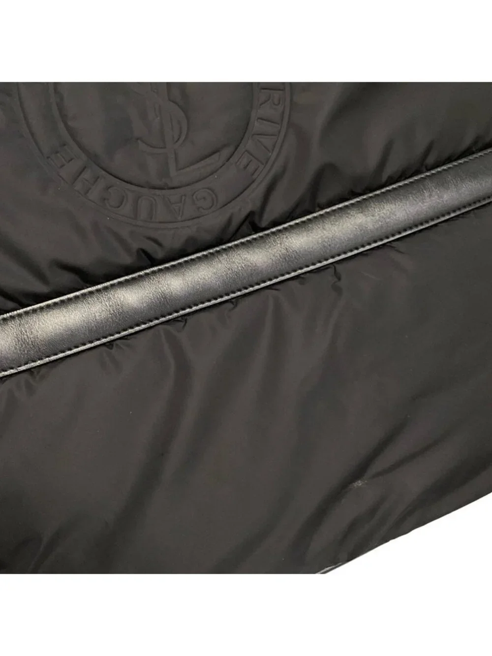 Saint Laurent Paris Shoulder Bag Rive Gauche Black Leather